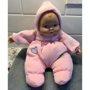 Madame Alexander Doll 2006 Pink Plush Pajama Baby Doll Hooded‎ Sleeper Toy